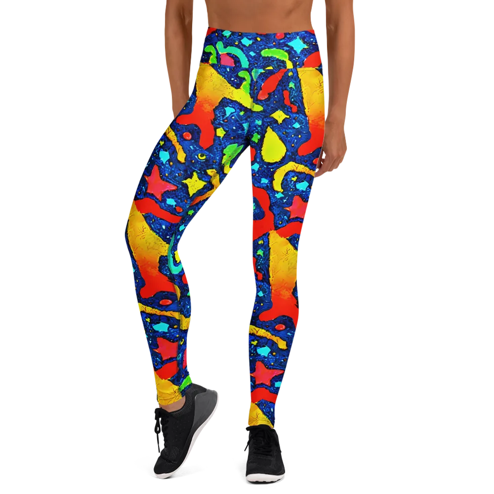 Wild Frequency on Yoga Leggings — Front