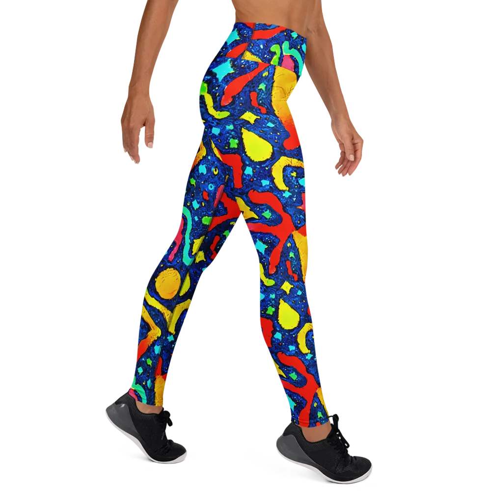 Wild Frequency on Yoga Leggings — Right