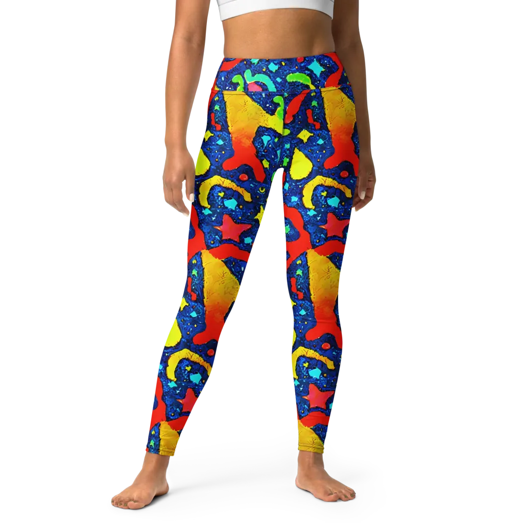 Wild Frequency on Yoga Leggings — Front