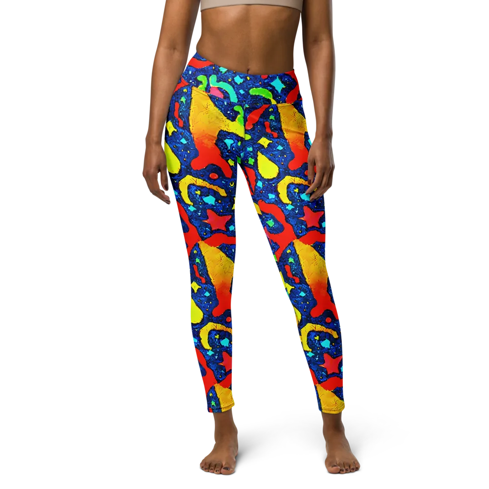 Wild Frequency on Yoga Leggings — Front