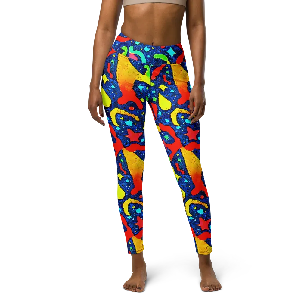 Wild Frequency on Yoga Leggings — Front