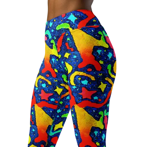 Wild Frequency on a Yoga Leggings