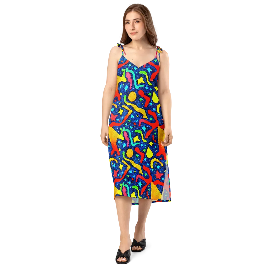 Wild Frequency on Slip Dress — Front