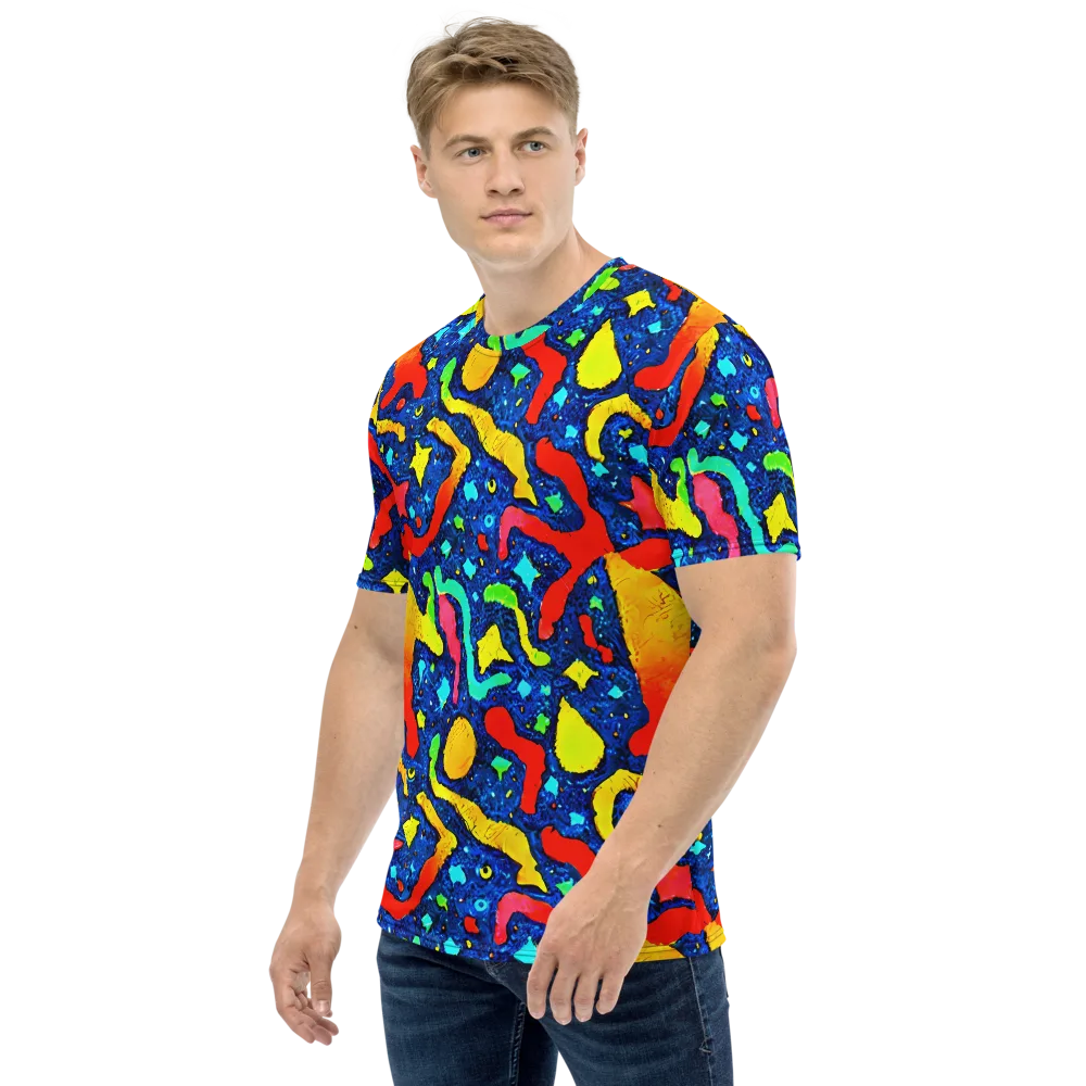 Wild Frequency on Men's Crew Neck T-Shirt — Left