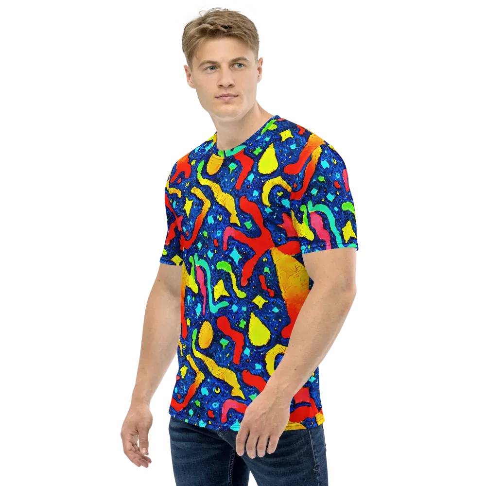 Wild Frequency on Men's Crew Neck T-Shirt — Left