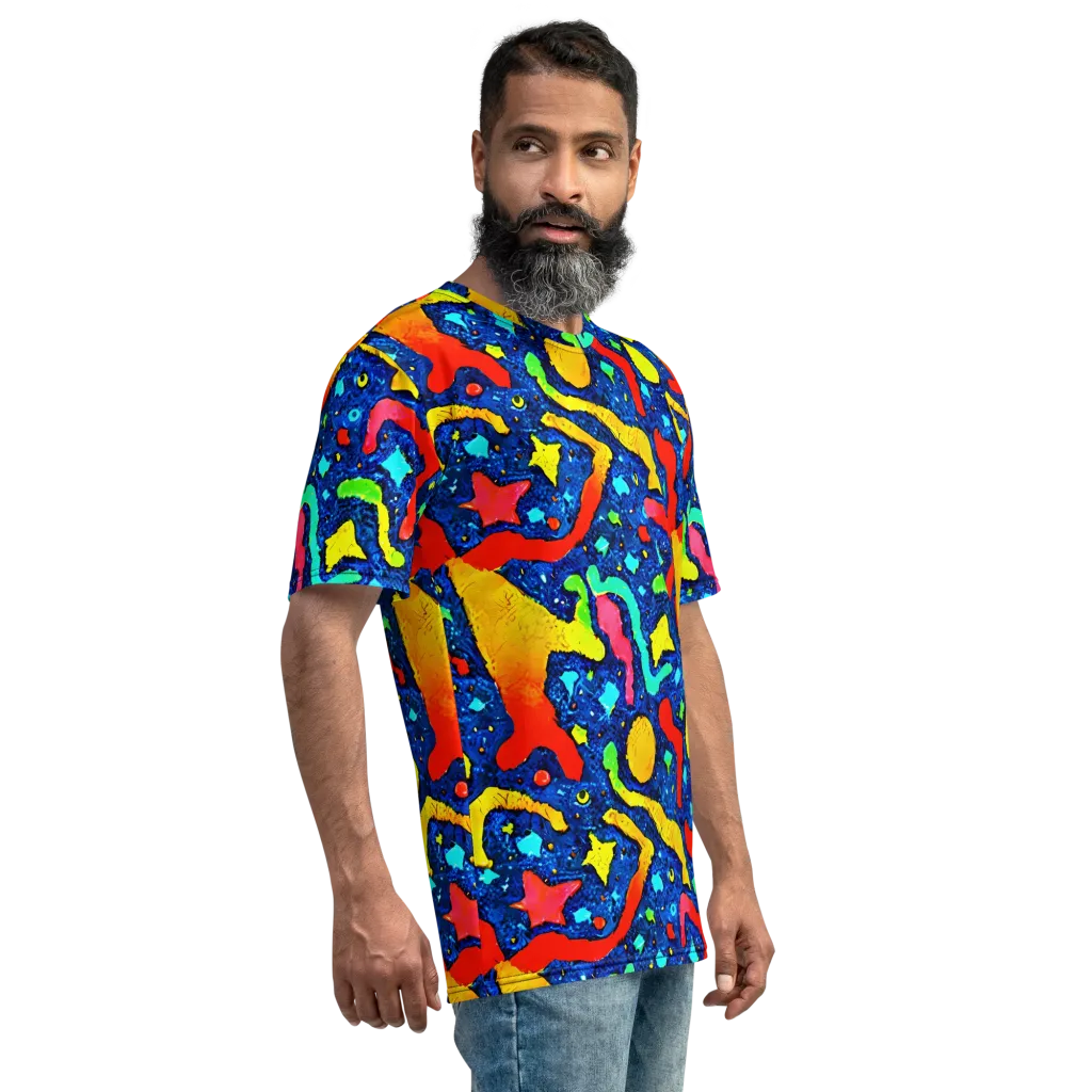 Wild Frequency on Men's Crew Neck T-Shirt — Right