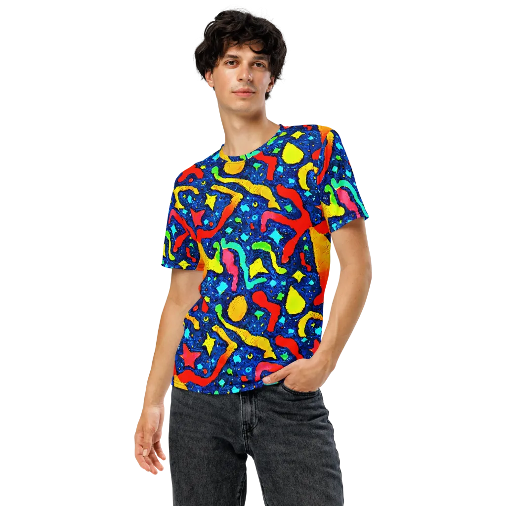 Wild Frequency on Men's Crew Neck T-Shirt — Front