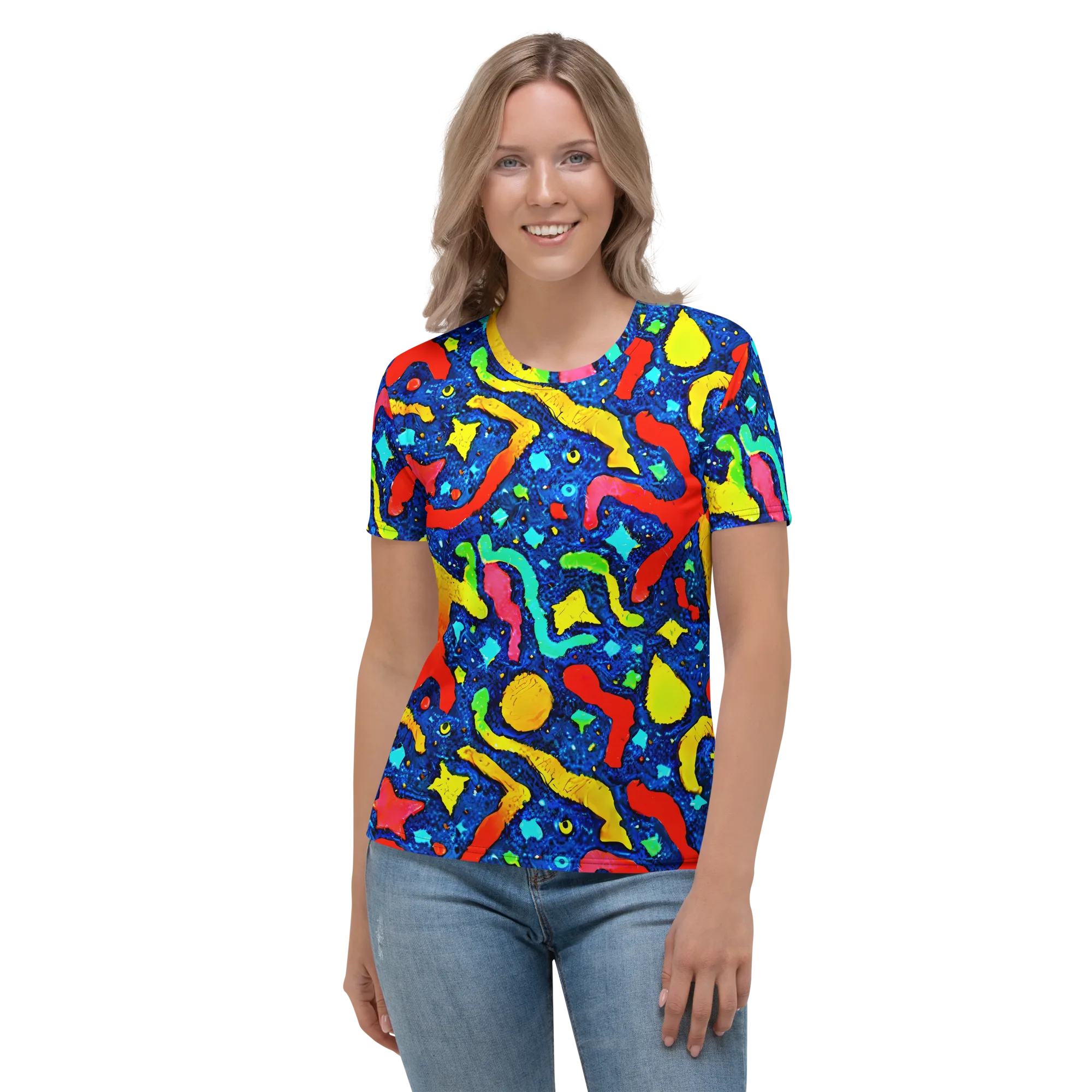 Wild Frequency on Women's Crew Neck T-Shirt — Front