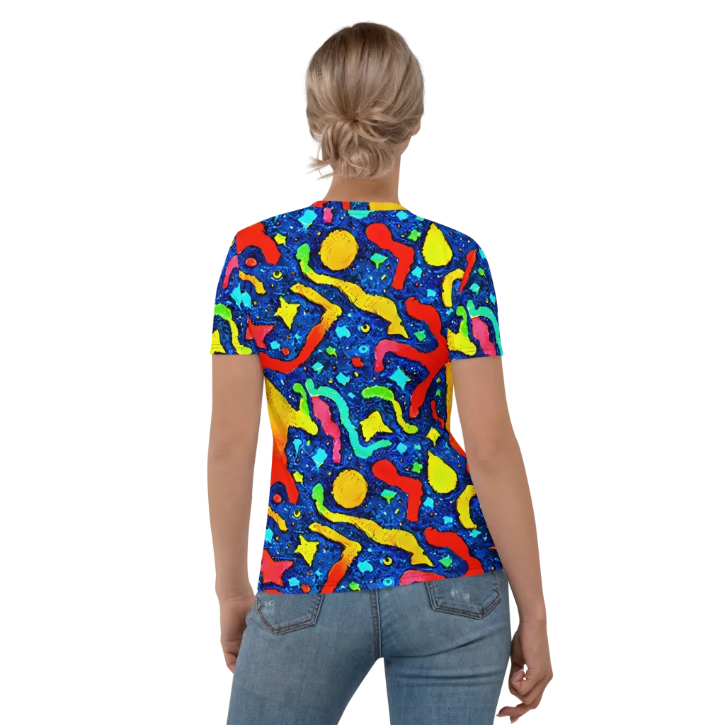 Wild Frequency on Women's Crew Neck T-Shirt — Back