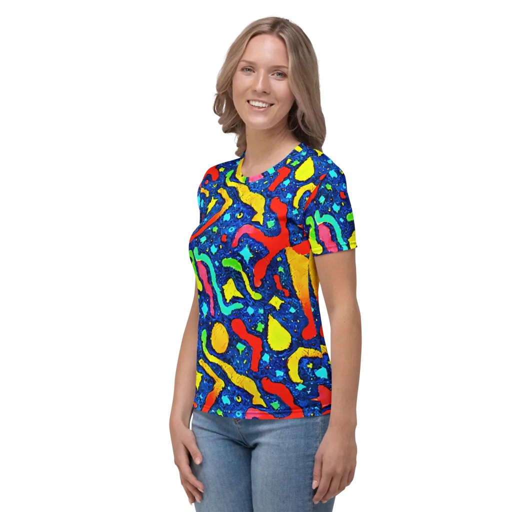 Wild Frequency on Women's Crew Neck T-Shirt — Left