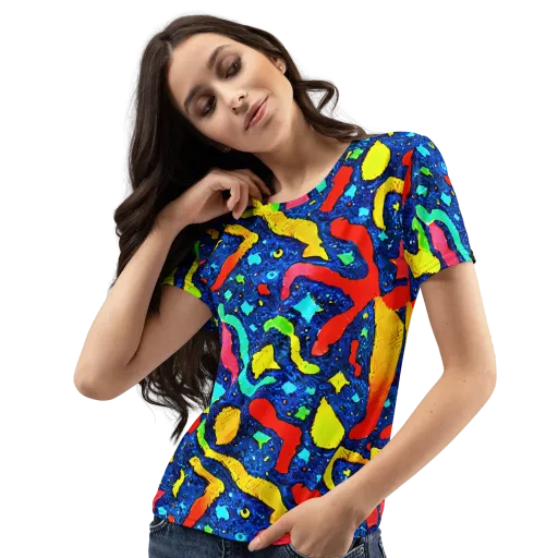 Wild Frequency on a Women's Crew Neck T-Shirt