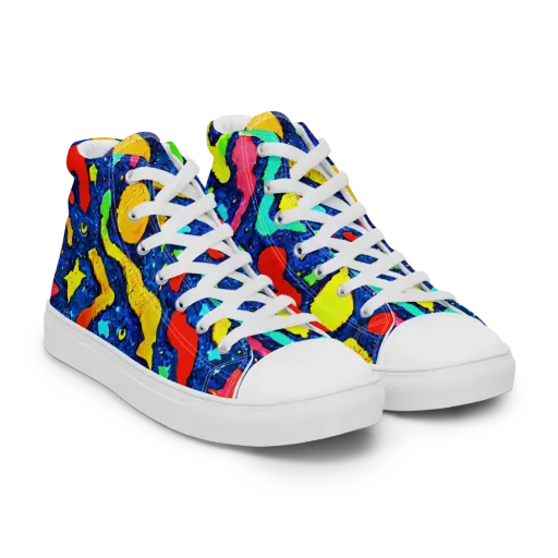 Wild Frequency on a Women's High Top Canvas Shoes