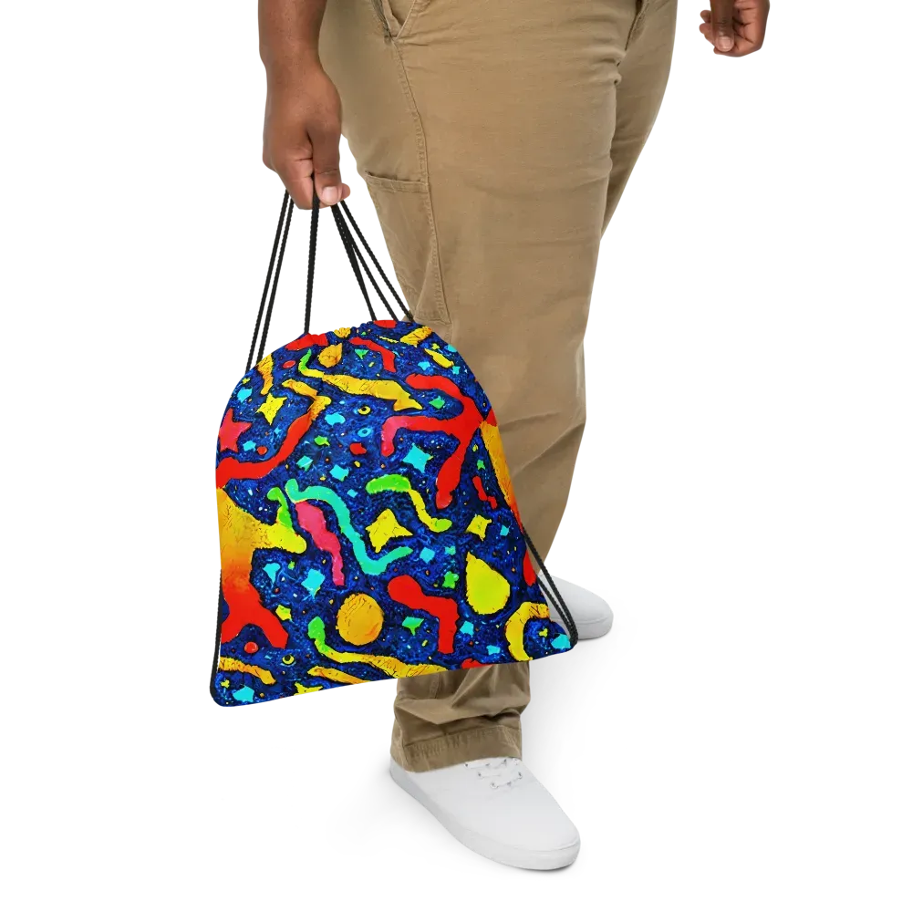 Wild Frequency on Drawstring Bag — Front