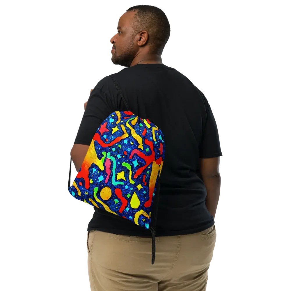 Wild Frequency on Drawstring Bag — Front