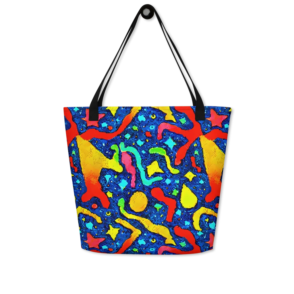 Wild Frequency on Large Tote Bag W/ Pocket — Front
