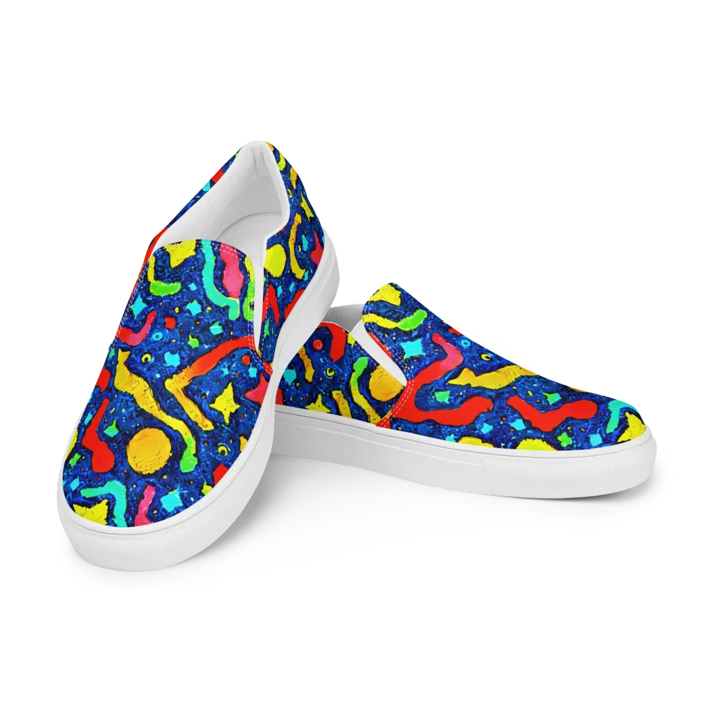 Wild Frequency on Women's Slip-On Canvas Shoes — Left Front