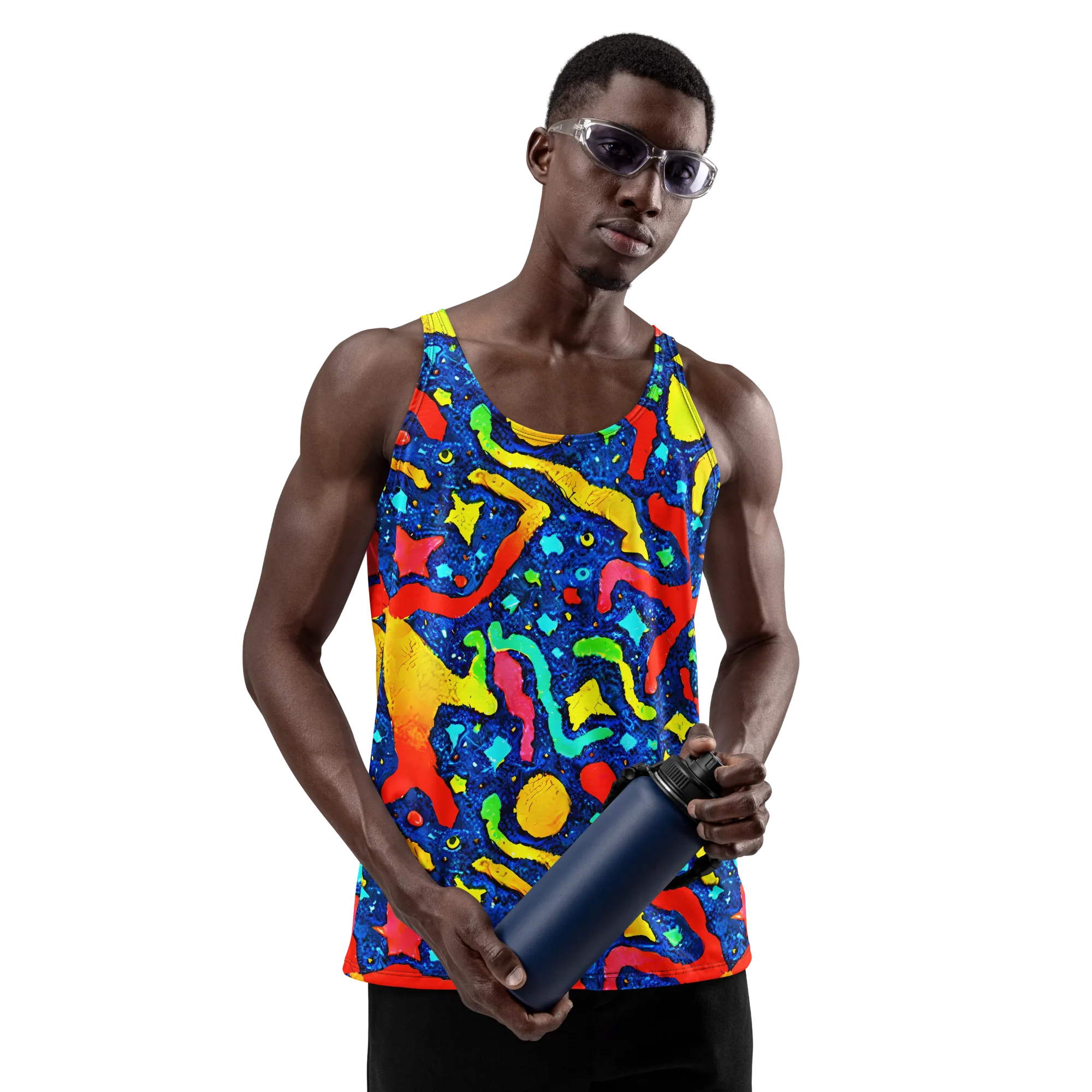 Wild Frequency on Men's Tank Top — Front