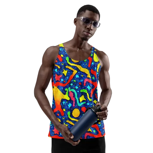 Wild Frequency on a Men's Tank Top