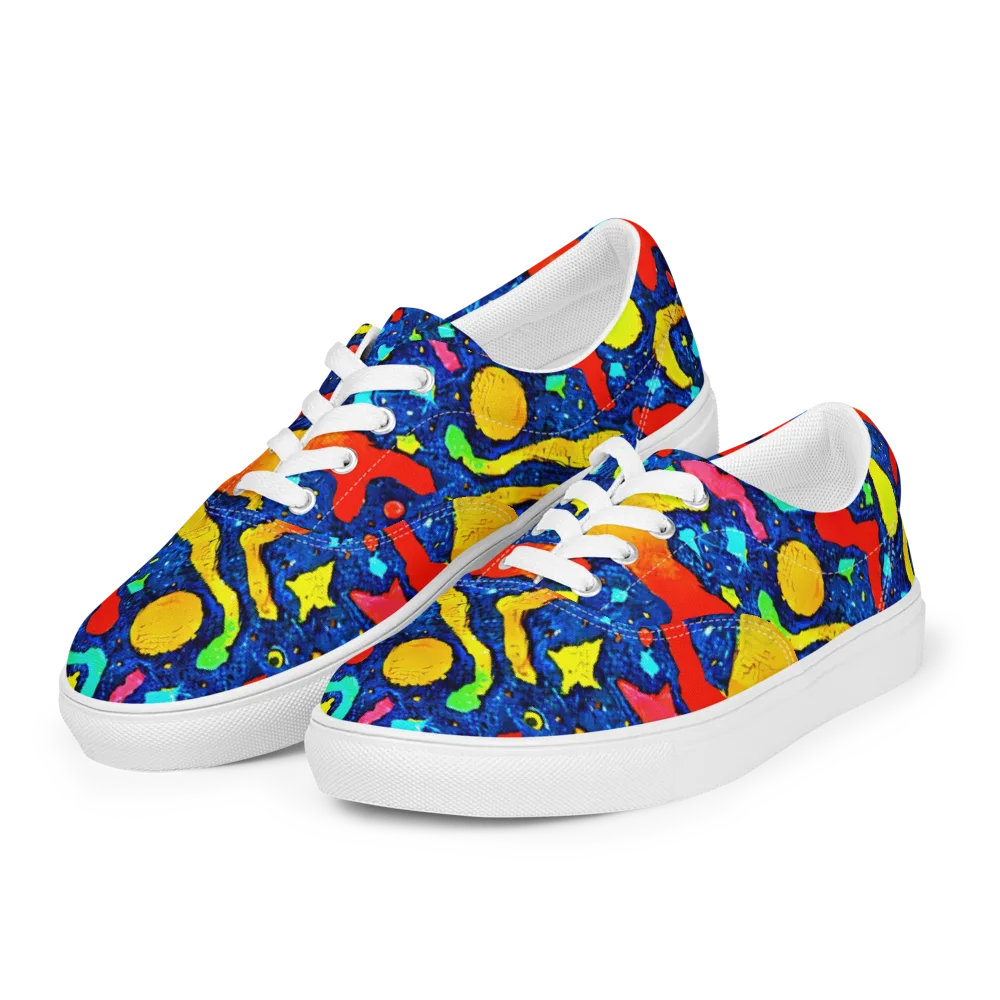 Wild Frequency on Men's Lace-Up Canvas Shoes — Left Front