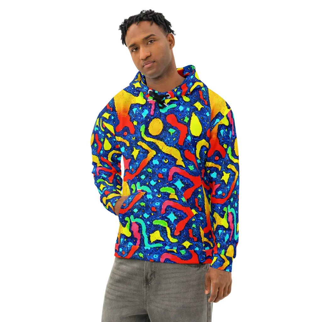 Wild Frequency on Cotton Hoodie — Left Front