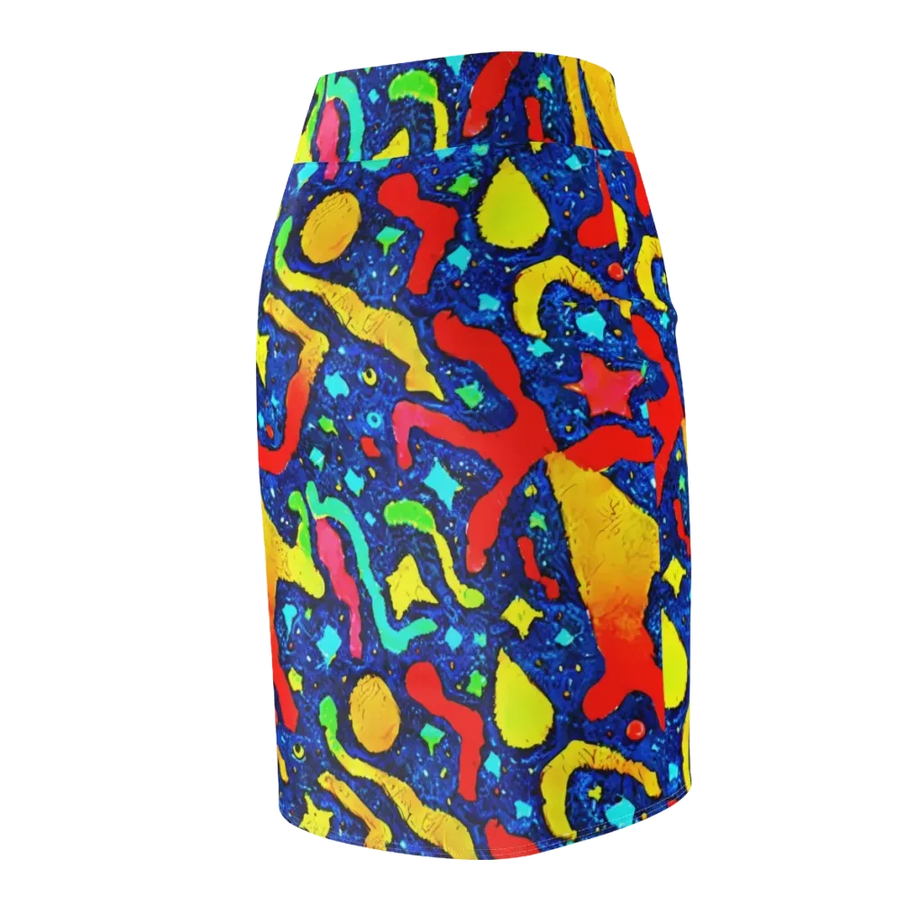 Wild Frequency on Pencil Skirt — Back Side