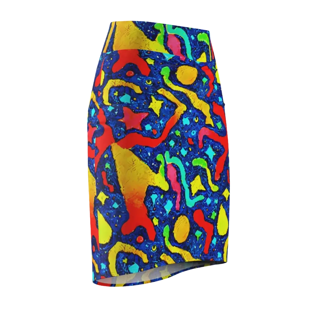 Wild Frequency on Pencil Skirt — Front Side