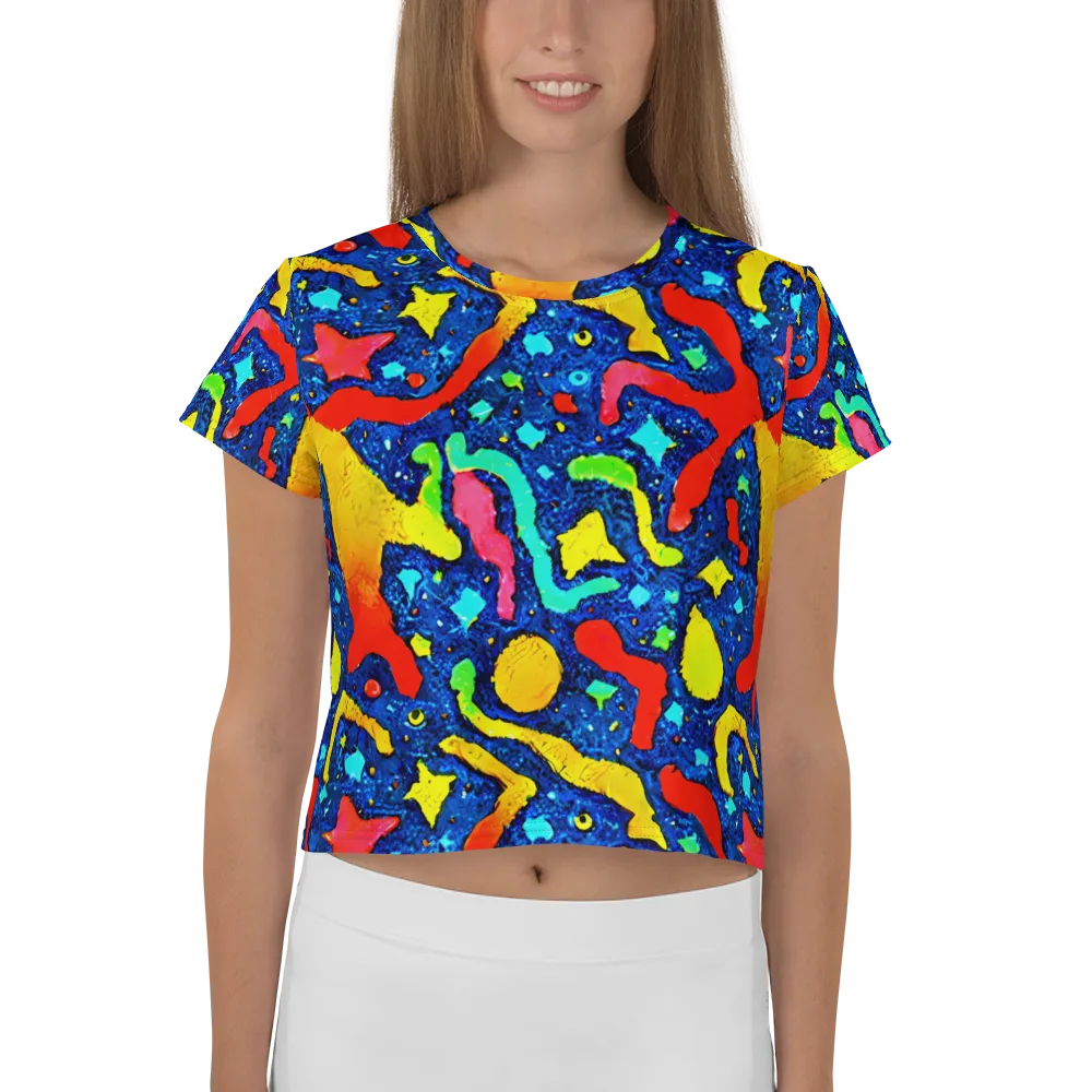 Wild Frequency on Crop Tee — Front