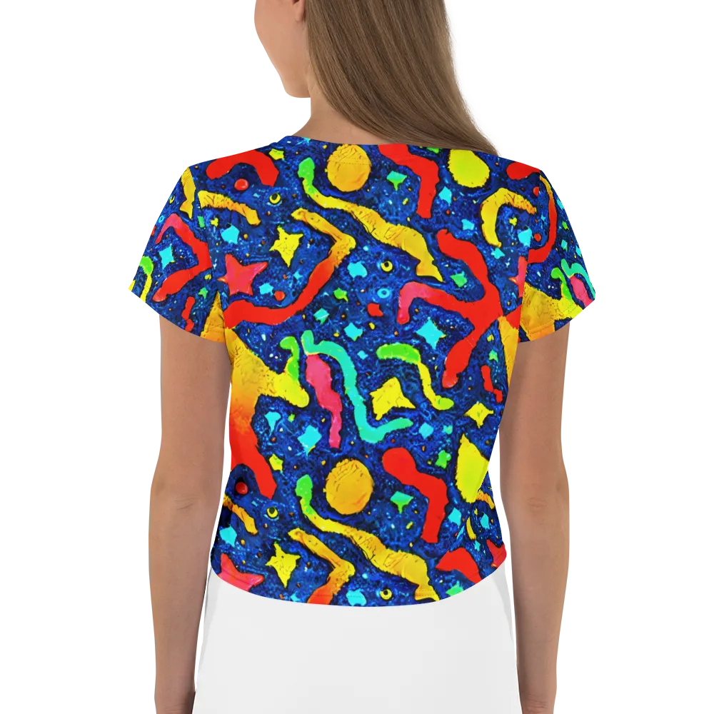 Wild Frequency on Crop Tee — Back
