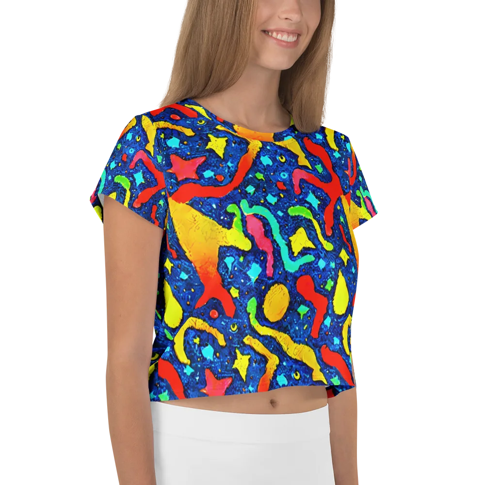 Wild Frequency on Crop Tee — Right