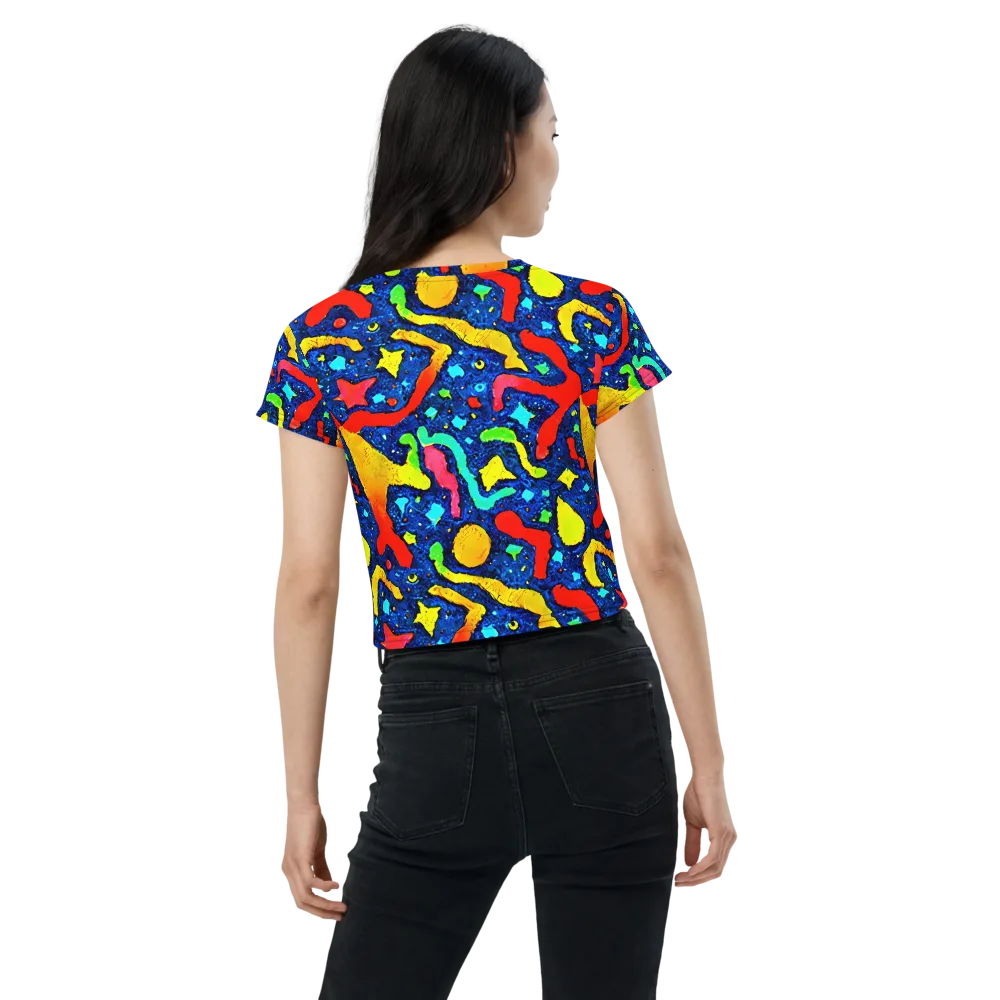 Wild Frequency on Crop Tee — Back