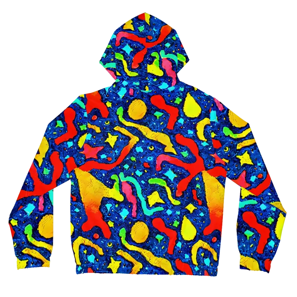 Wild Frequency on Women's Full-Zip Hoodie — Back
