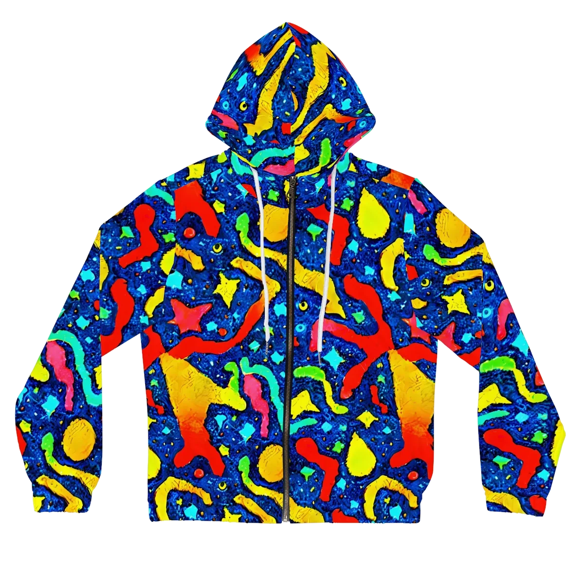 Wild Frequency on Women's Full-Zip Hoodie — Front