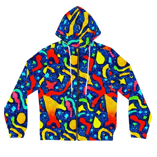 Wild Frequency on a Women's Full-Zip Hoodie