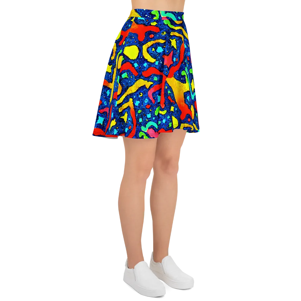 Wild Frequency on Skater Skirt — Right