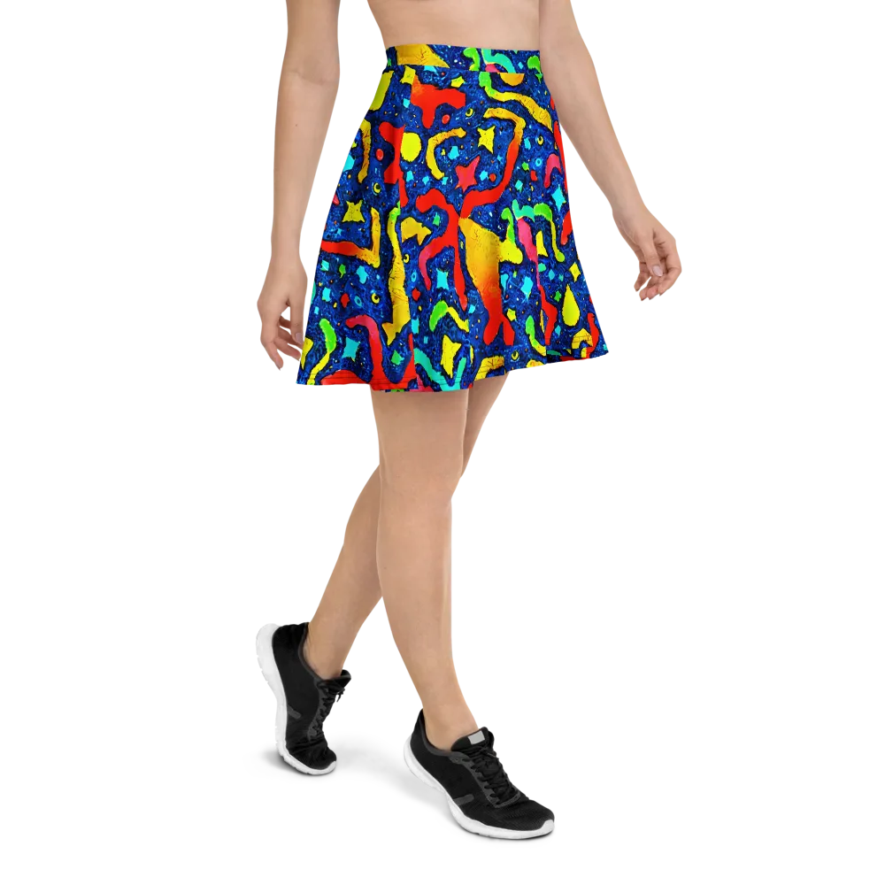 Wild Frequency on Skater Skirt — Right