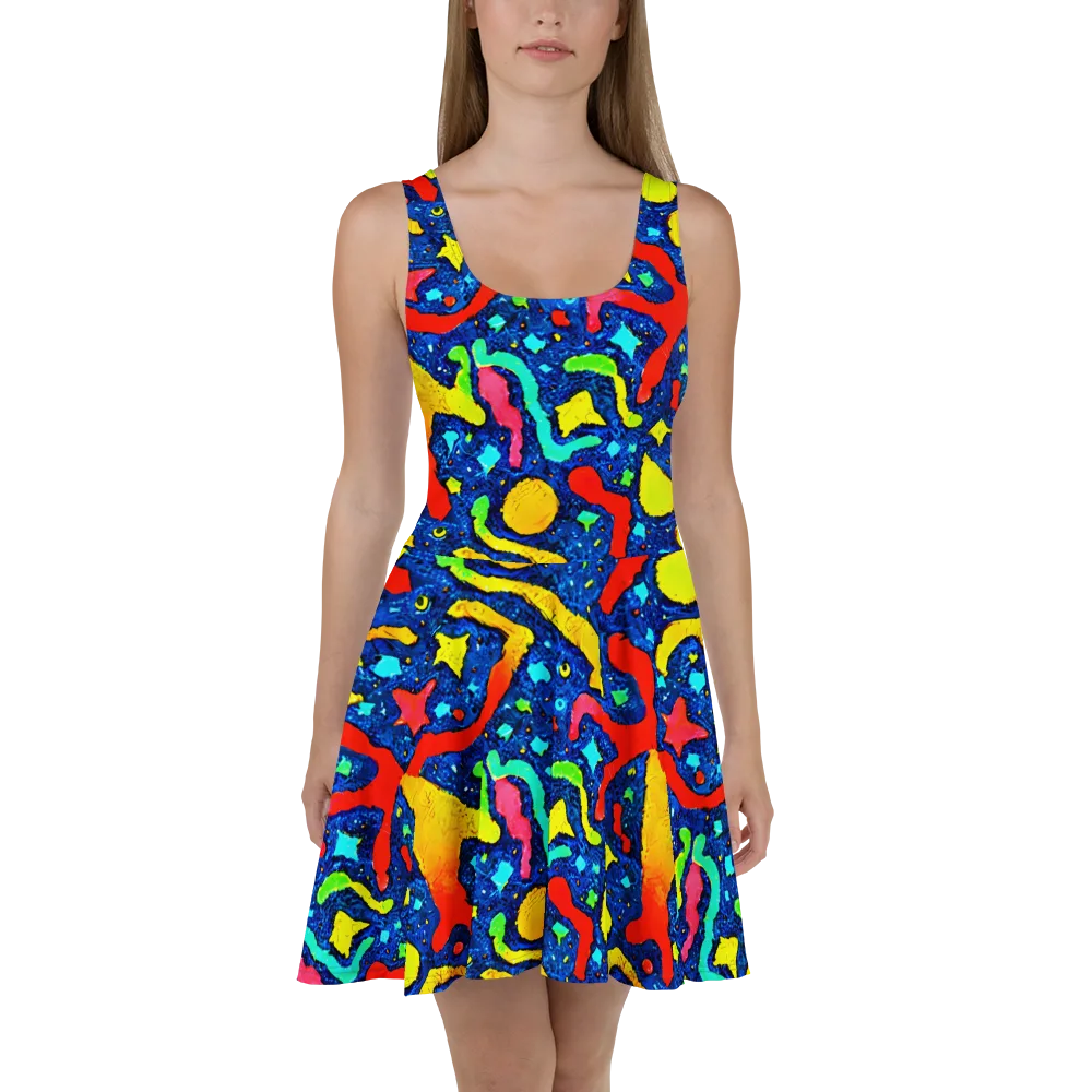 Wild Frequency on Skater Dress — Front