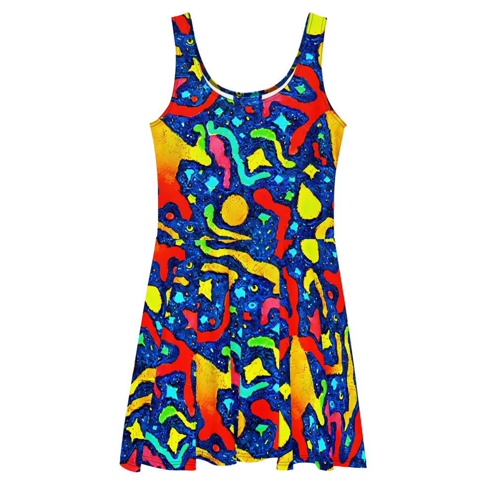 Wild Frequency on Skater Dress — Front