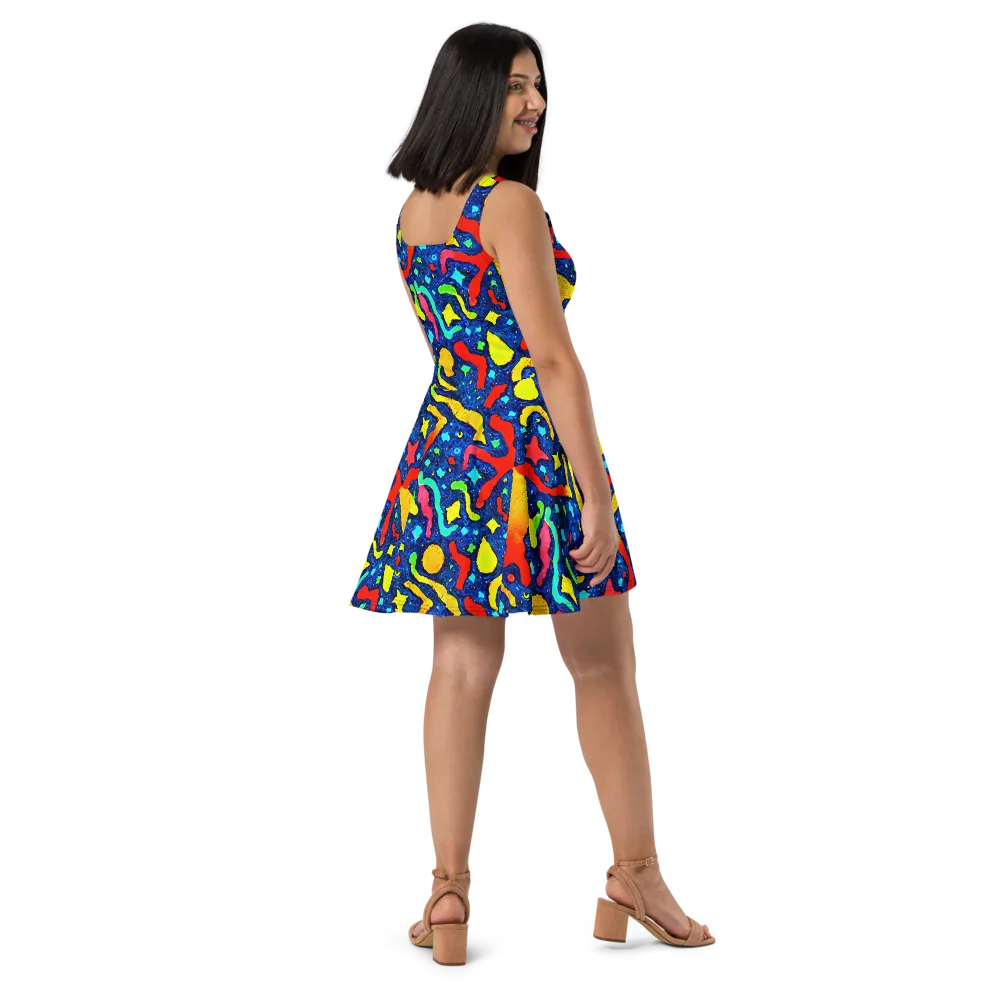 Wild Frequency on Skater Dress — Right
