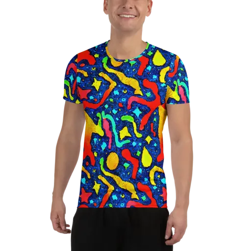 Wild Frequency on a Men's Athletic T-Shirt