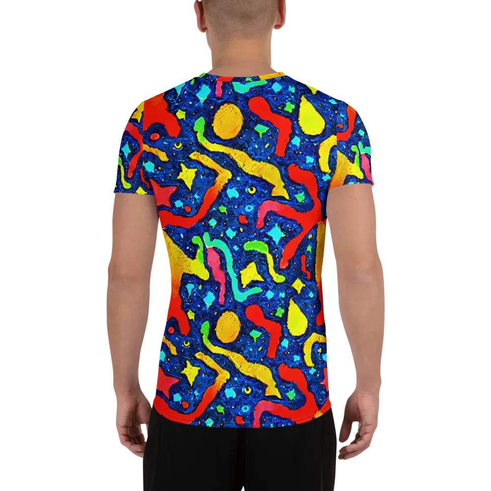 Wild Frequency on Men's Athletic T-Shirt — Back