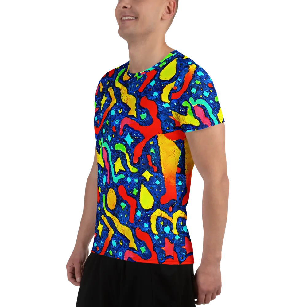 Wild Frequency on Men's Athletic T-Shirt — Left