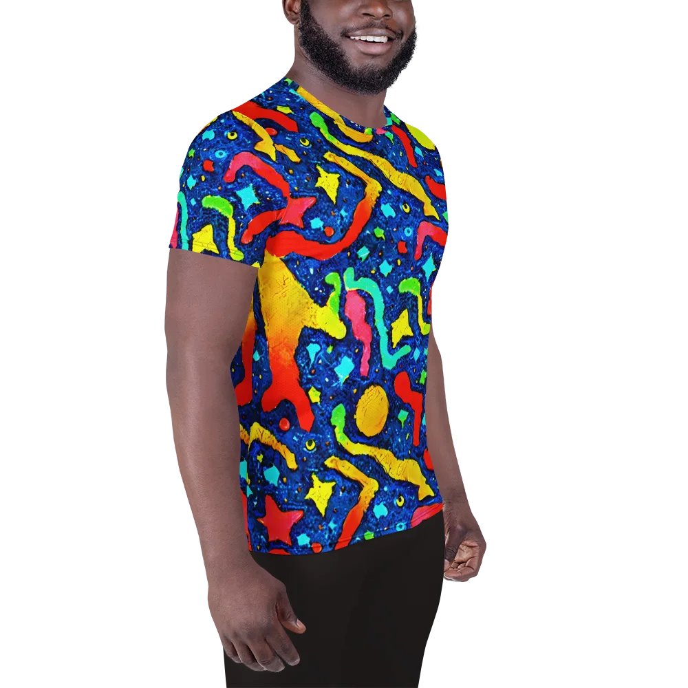 Wild Frequency on Men's Athletic T-Shirt — Right