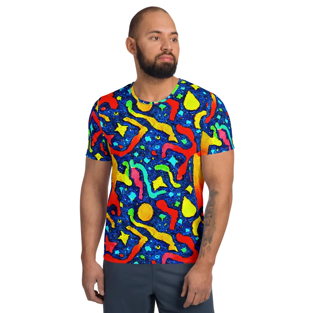 Wild Frequency on Men's Athletic T-Shirt — Front
