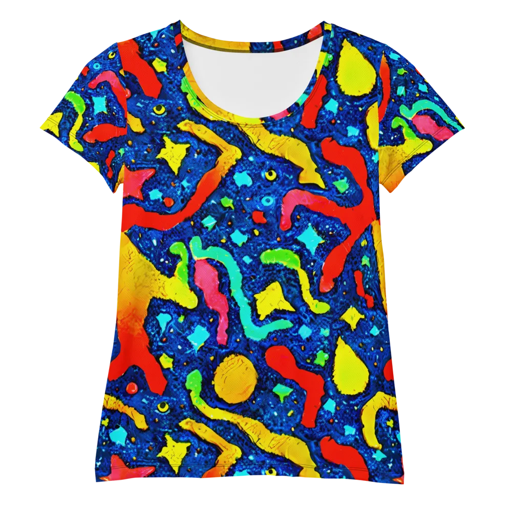 Wild Frequency on Women's Athletic T-Shirt — Front