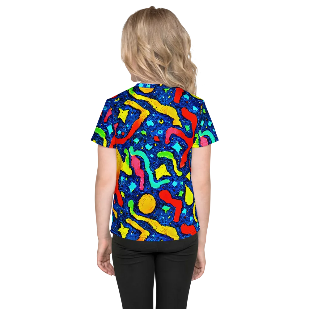 Wild Frequency on Kids Crew Neck T-Shirt — Back