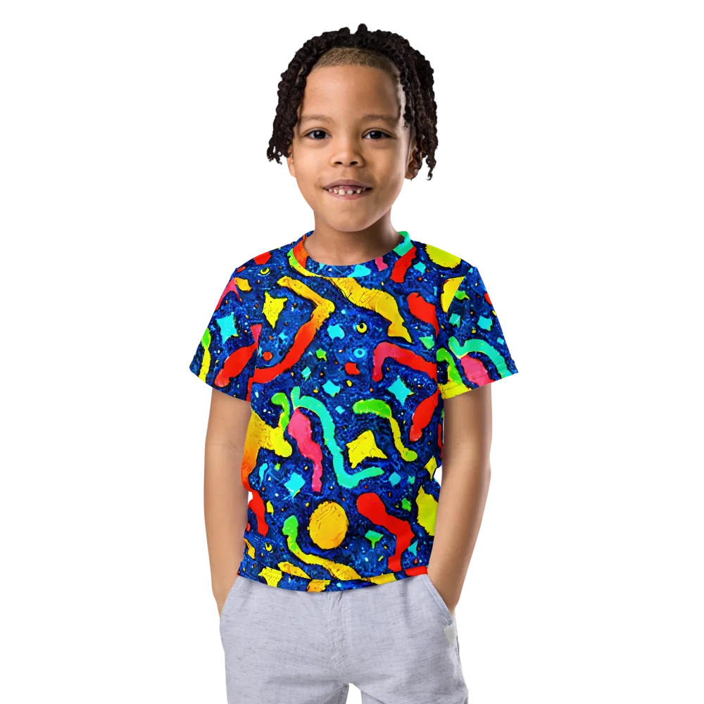 Wild Frequency on Kids Crew Neck T-Shirt — Front