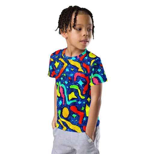 Wild Frequency on a Kids Crew Neck T-Shirt