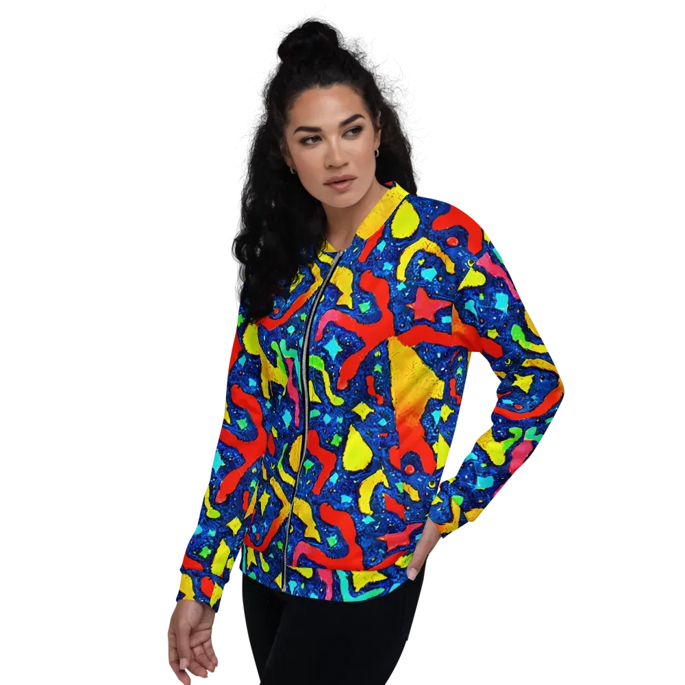 Wild Frequency on Bomber Jacket — Left