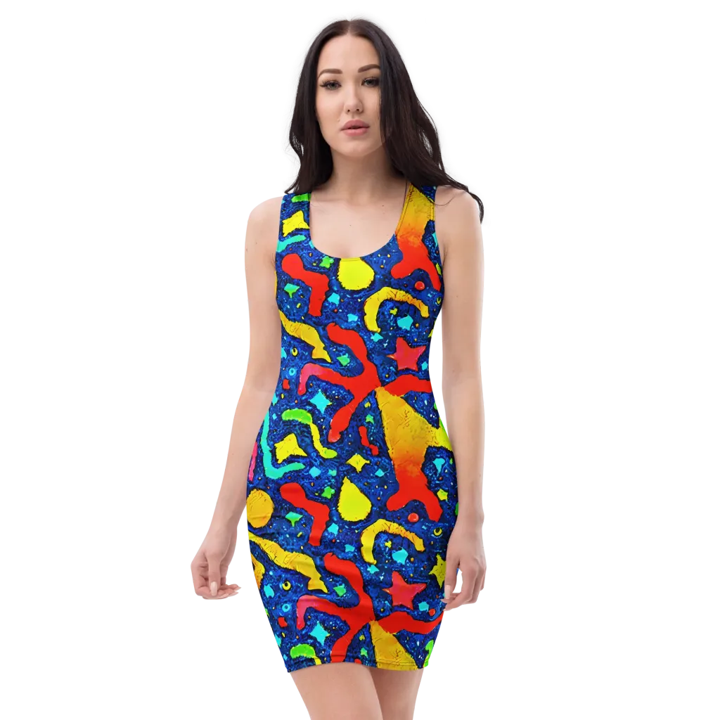 Wild Frequency on Bodycon Dress — Front