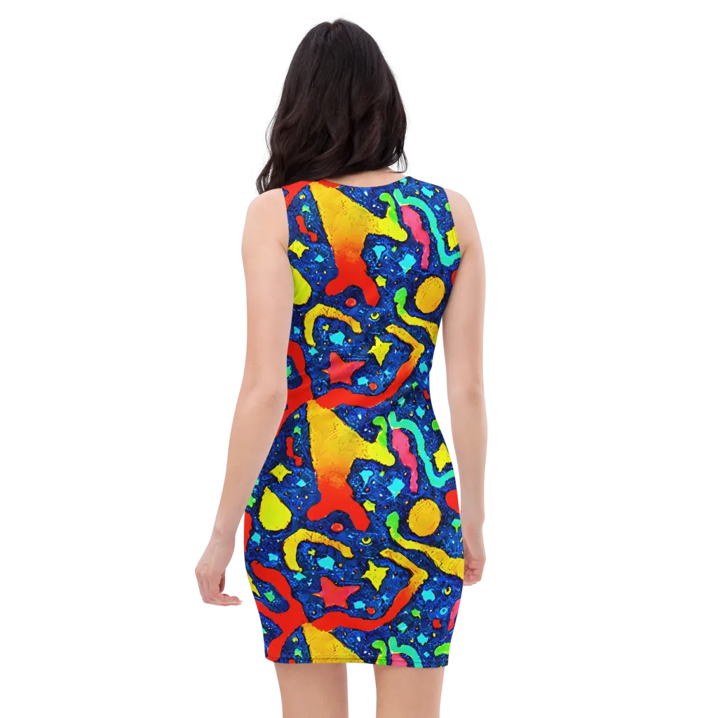 Wild Frequency on Bodycon Dress — Back